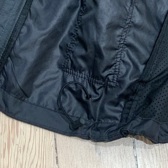 Nike Windbreaker Black Mens Size Medium Lightweight Removeable Hood Zip Pockets - Picture 9 of 15